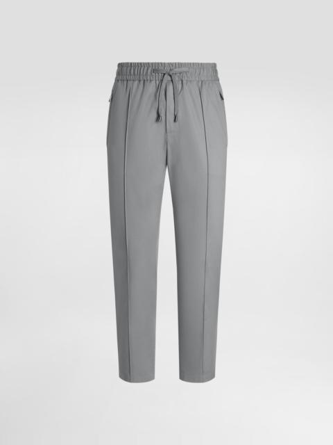 Dolce & Gabbana Cotton gabardine jogging trousers