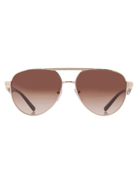 BVLGARI Bvlgari Brown Gradient Pilot Ladies Sunglasses BV6189 278/13 58