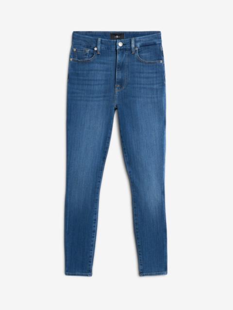 7 For All Mankind Slim Illusion High Waist Ankle Skinny in Love Story
