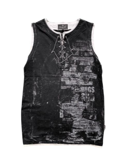 Other Designers Berning Sho Gothic Lace Up Tank Top Vest If Six Was Nine LGB