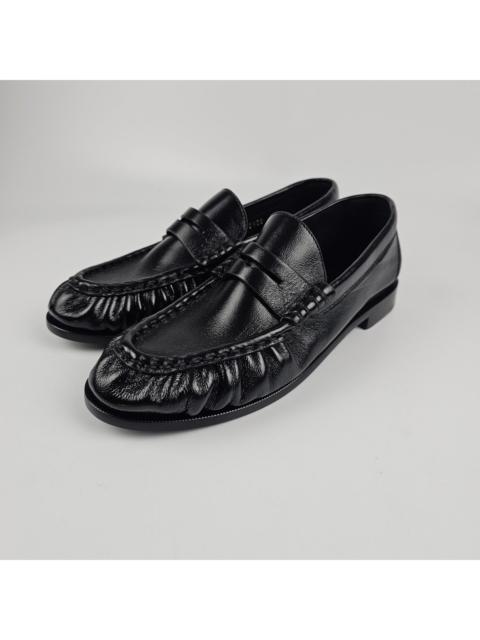 SAINT LAURENT SAINT LAURENT Le Loafer Supple $1150 Black Shiny Leather Loa