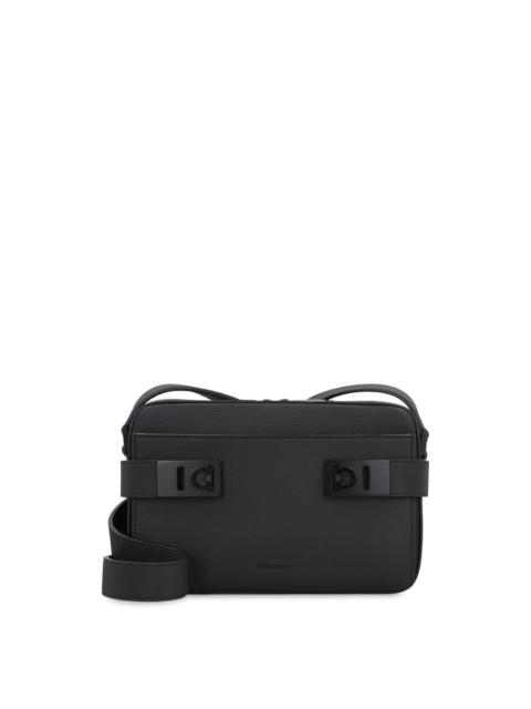 FERRAGAMO Ferragamo Gancini Leather Shoulder Bag