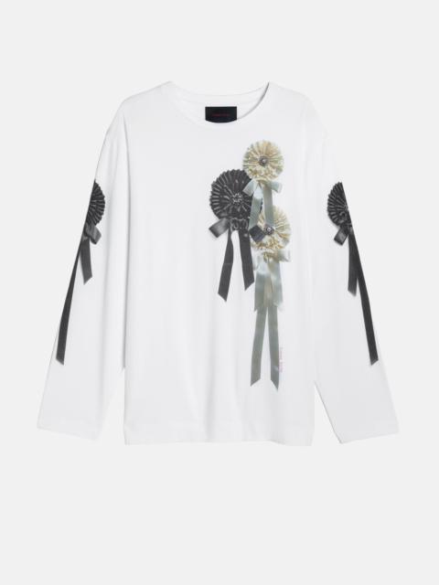 Simone Rocha Simone Rocha Women Ribbon Rosette Print Long Sleeve T-Shirt