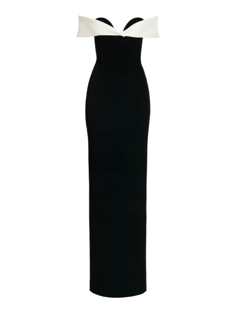 THE NEW ARRIVALS ILKYAZ OZEL Jacqueline Dark Matter Dress white