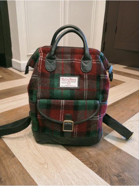 Other Designers 🔥STEALS🔥HARRIS TWEED BRITISH GREEN WOOL LEATHER BACKPACK