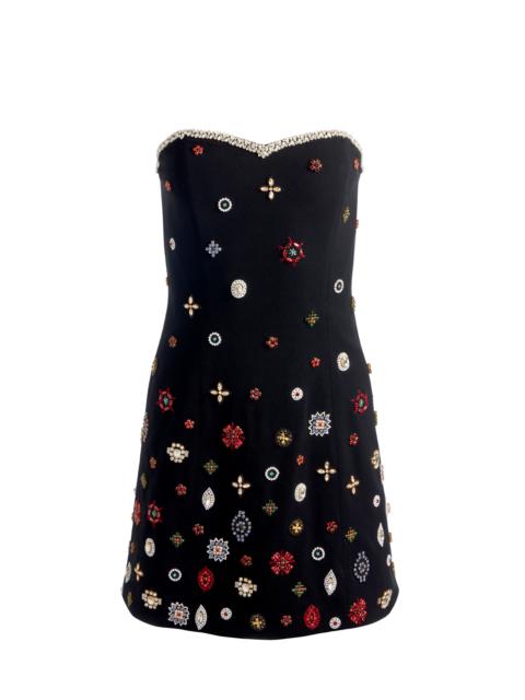 Alice + Olivia IVA EMBELLISHED MINI DRESS