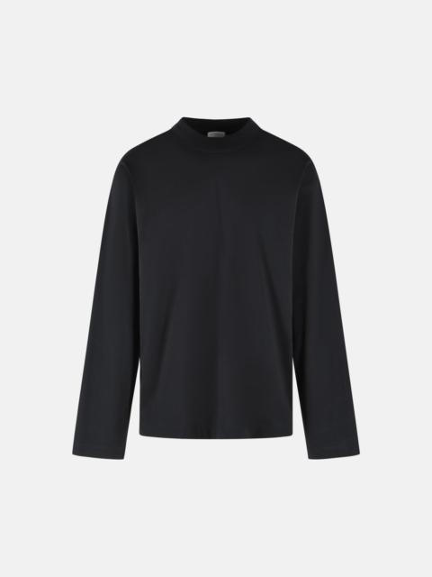 Dries Van Noten 'HEGER' BLACK COTTON T-SHIRT