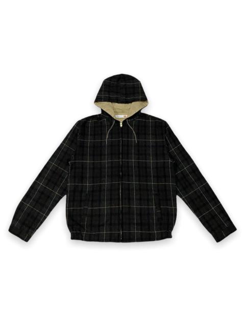 Other Designers Designer - Mellow People Japanese Brand Plaid Hooded Jacket