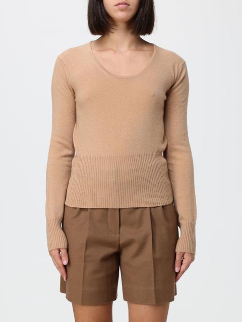 Max Mara MAX MARA Slim Fit Wool and Cashmere Crewneck Jumper with Ribbed Trims
