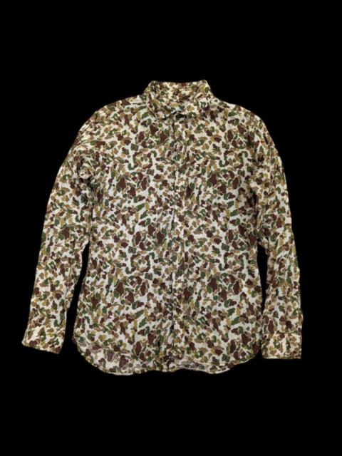 Military - VINTAGE RARE ABAHOUSE CAMO LONGSLEEVE BUTTON SHIRT