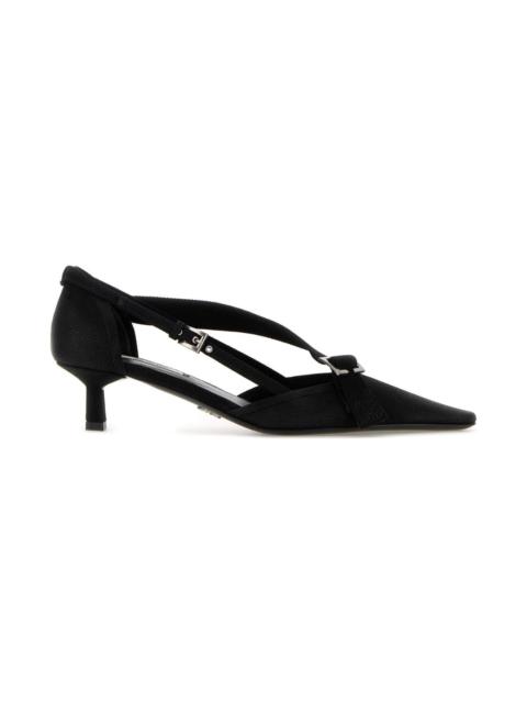 Prada Black Canvas Pumps