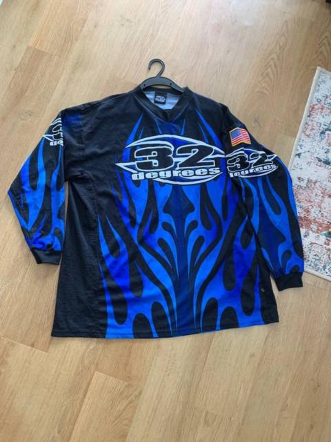 Other Designers Vintage 90s Flame 🔥🔥Jersey Paintball 32 Degrees