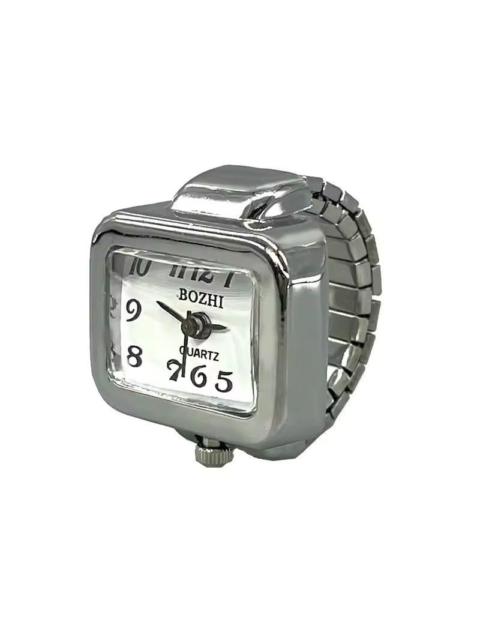 Other Designers Japanese Brand - Gorgeous Vintage Rectangle Finger Silver Ring Watch