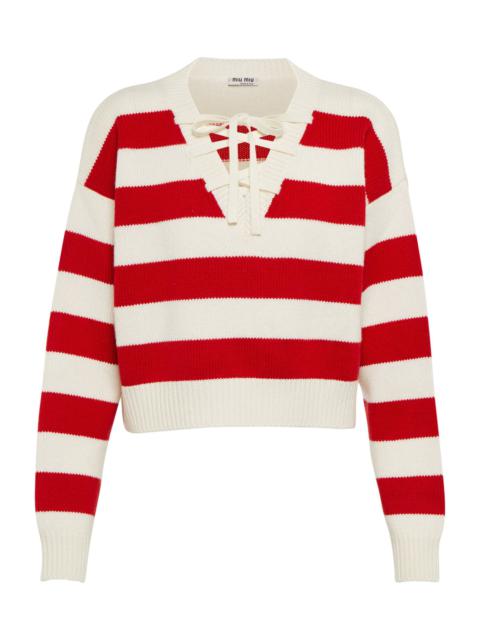 Striped cashmere sweater