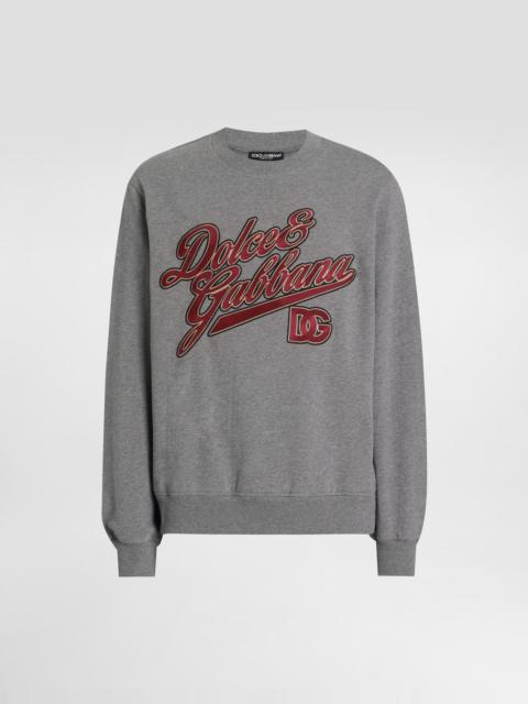 Dolce & Gabbana Cotton sweatshirt with embroidery