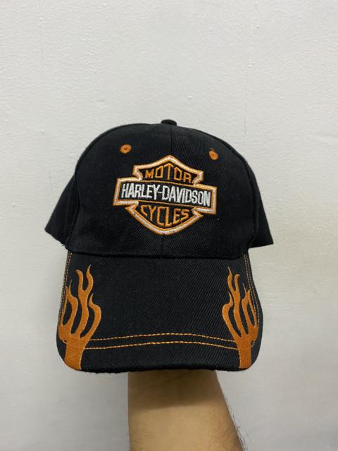 Other Designers Y2K Harley Davidson Flame Harley Logo Baseball Hat