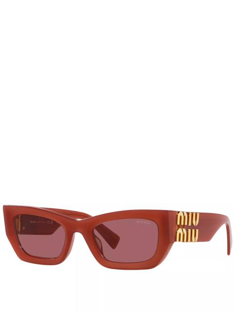 Miu Miu MU 09WS Rectangular Sunglasses, 53mm