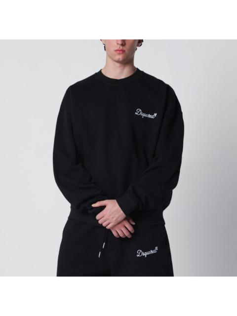 DSQUARED2 Dsquared2 Black Relaxed-Fit Sweatshirt With Logo Men