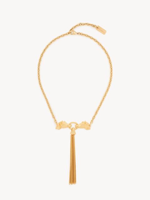 Chloé THE CHLOÉ CHAIN HORSE NECKLACE