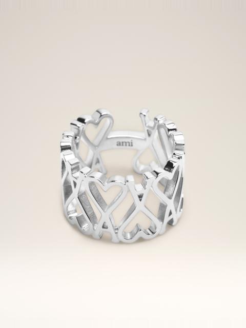 AMI Paris SILVER BRASS AMI DE COEUR RING