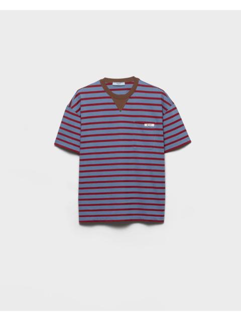 Prada Prada Oversize Fit Striped T-shirt