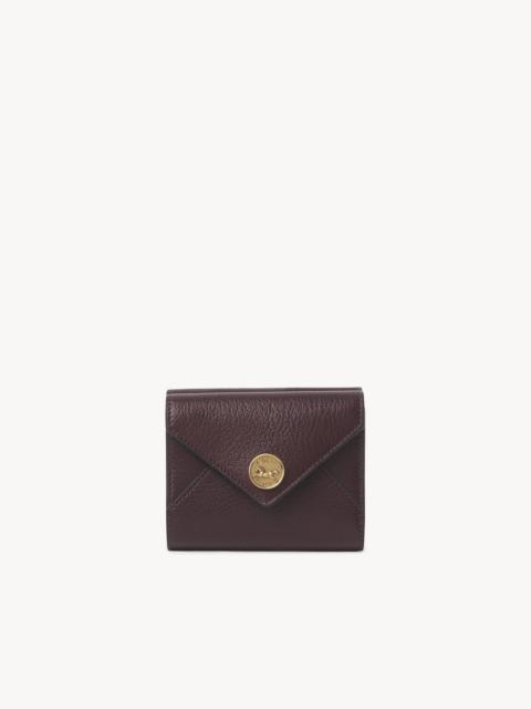 Chloé SMALL ENVELOPE TRI-FOLD IN GRAINED LEATHER