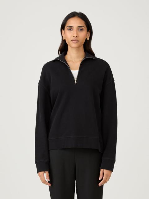 Sunspel Half Zip Loopback Sweatshirt
