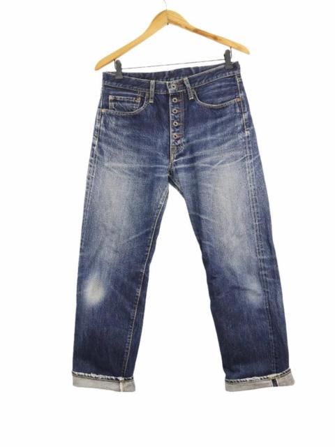 Kapital KAPITAL Selvedge Rare Denim Fly Button Jean Pant