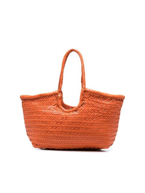 interwoven-design tote bag
