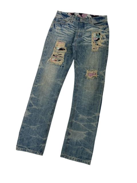 Other Designers Japanese Brand - OFFER‼️Vintage Distressed & Repair Japanese Jeans