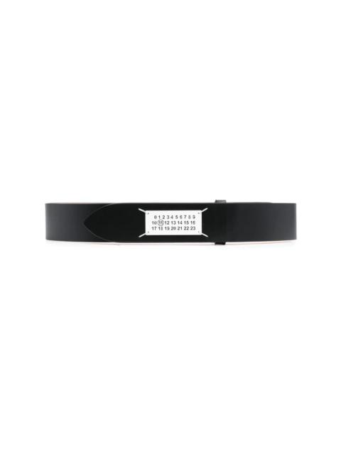 Maison Margiela logo-appliquÃ© leather belt