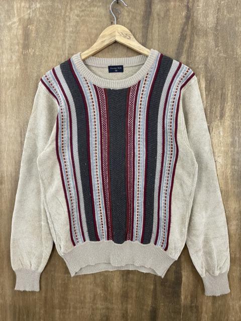 Other Designers Homespun Knitwear - Like Coogi Prestidge Style Brown Knit Sweaters #1250