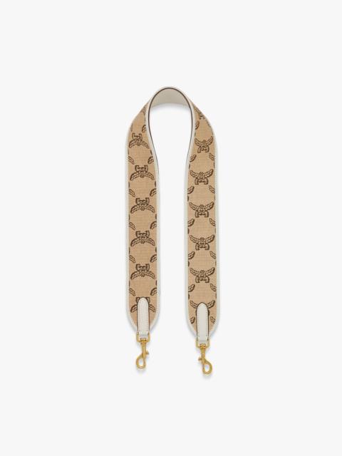 MCM Shoulder Strap in Lauretos Raffia Jacquard