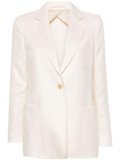 Max Mara Max Mara Women Linen Single-Breasted Blazer Jacket