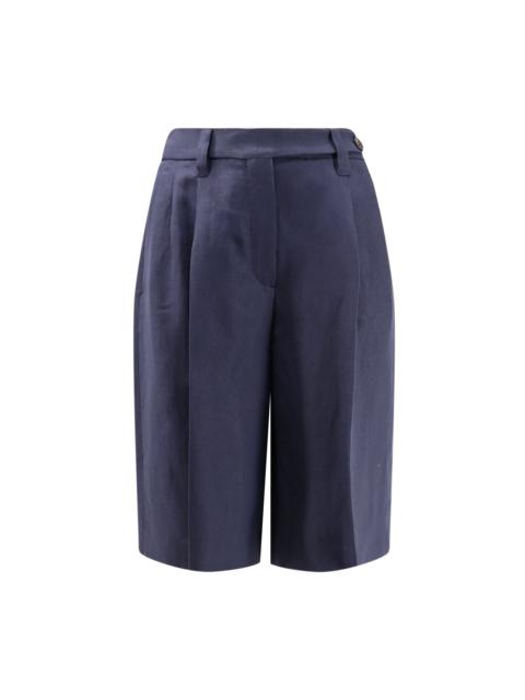 Brunello Cucinelli Viscose And Linen Bermuda Shorts