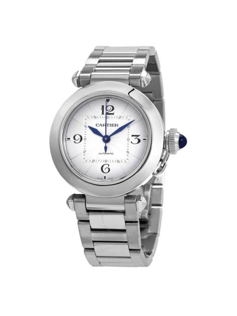 Cartier Pasha Automatic Silver Dial Ladies Watch WSPA0013