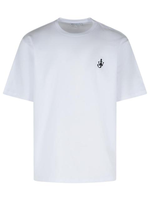 J.W. ANDERSON - Jw Anderson 'Anchor' White Cotton T-Shirt Men