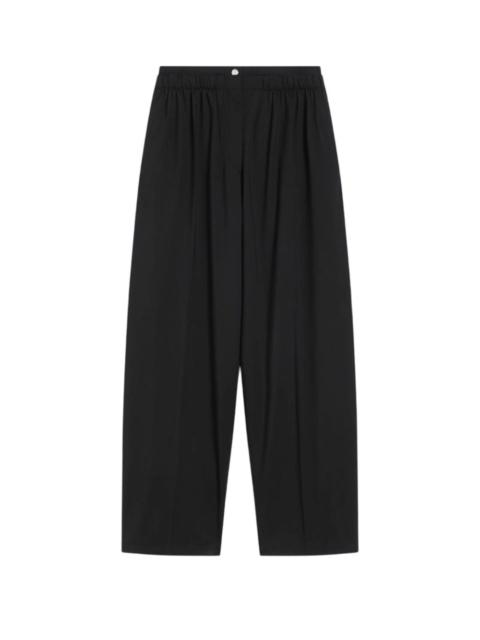 Sportmax Sportmax Women Wide-Leg Stretch Wool Trousers - Black