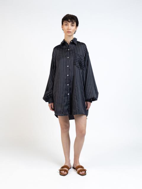 Elleme Oversized Shirt/Navy White