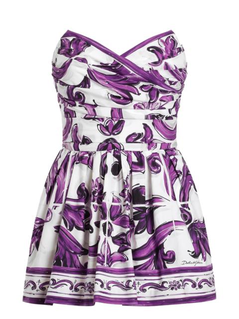 Dolce & Gabbana graphic-print mini dress