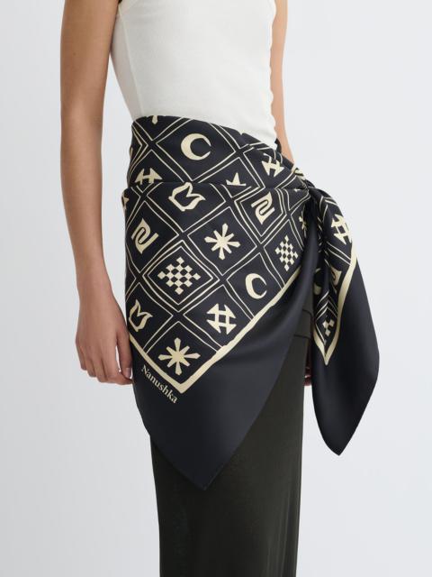 Nanushka Printed Silk Scarf