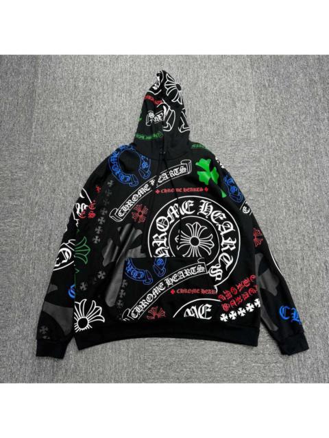 Chrome Hearts Black Graffiti Hoodie