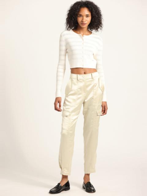 DEREK LAM 10 CROSBY ELIAN SATIN CARGO PANT