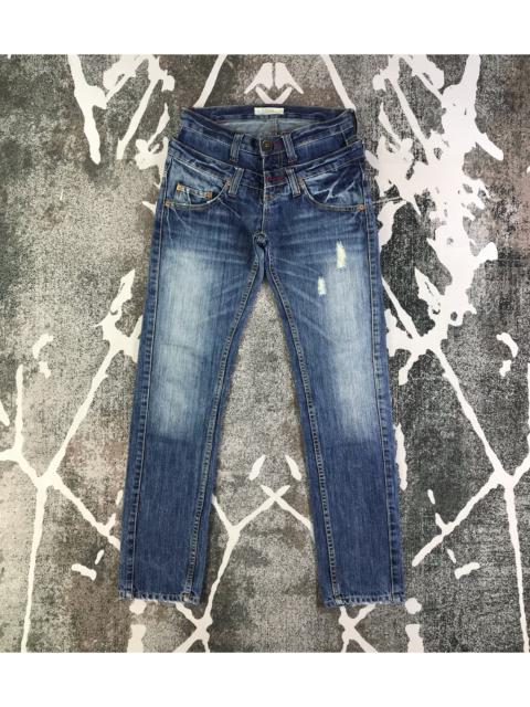 Other Designers Vintage - Lucky Store Distressed Double Waist Jeans KJ1974