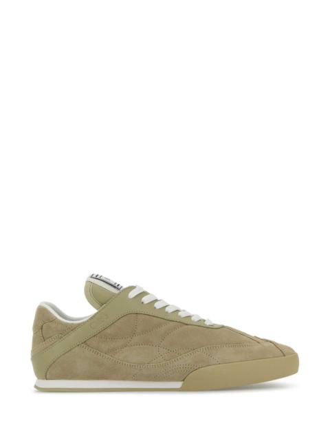 Chloé Chloe Women Dove Grey Suede Chloã¨ Kick Sneakers