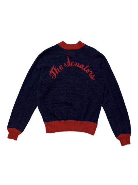 Vtg 1950’s Sugar Cane Woolen Mills Knitted Pullover Zipper