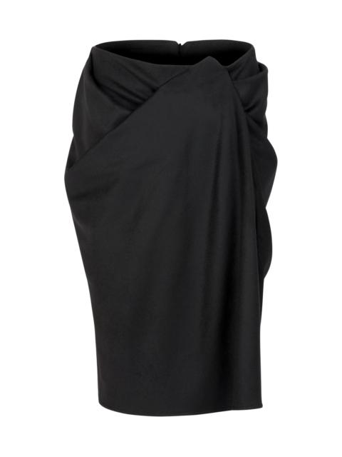 entire studios CREASE SKIRT BLACK WOOL