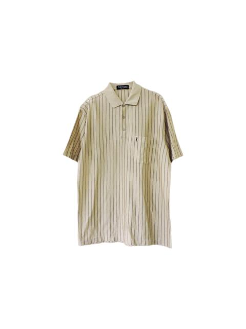 SAINT LAURENT YVES SAINT LAURENT POUR HOMME STRIPED POLO SHIRT