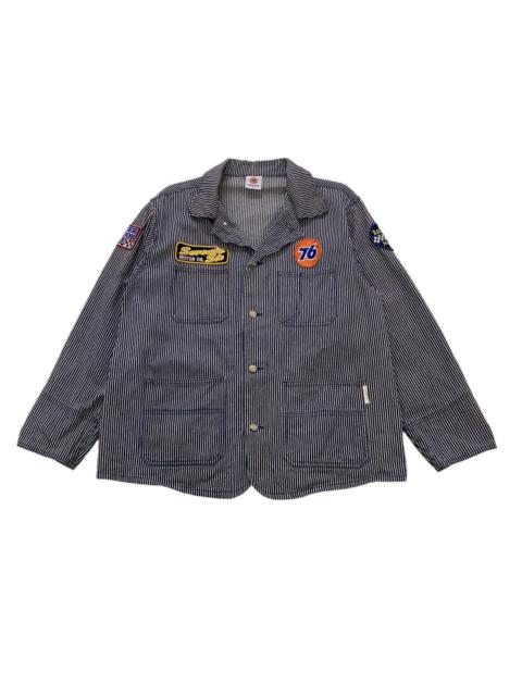 Other Designers Vintage - ⚡️76 Lubricant hickory stripe workers jacket