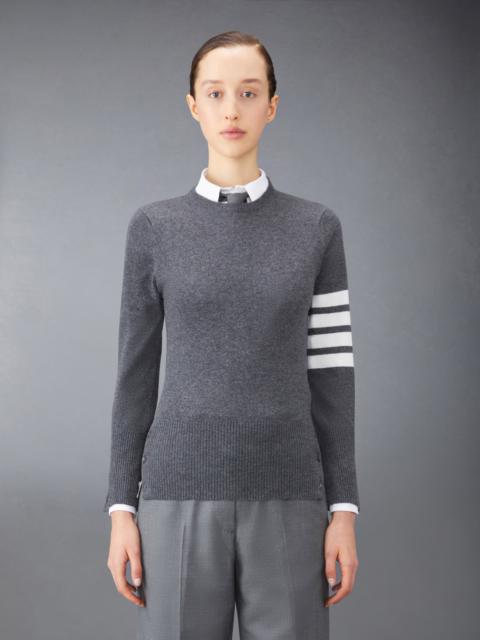 Thom Browne CASHMERE 4-BAR CLASSIC CREW NECK PULLOVER